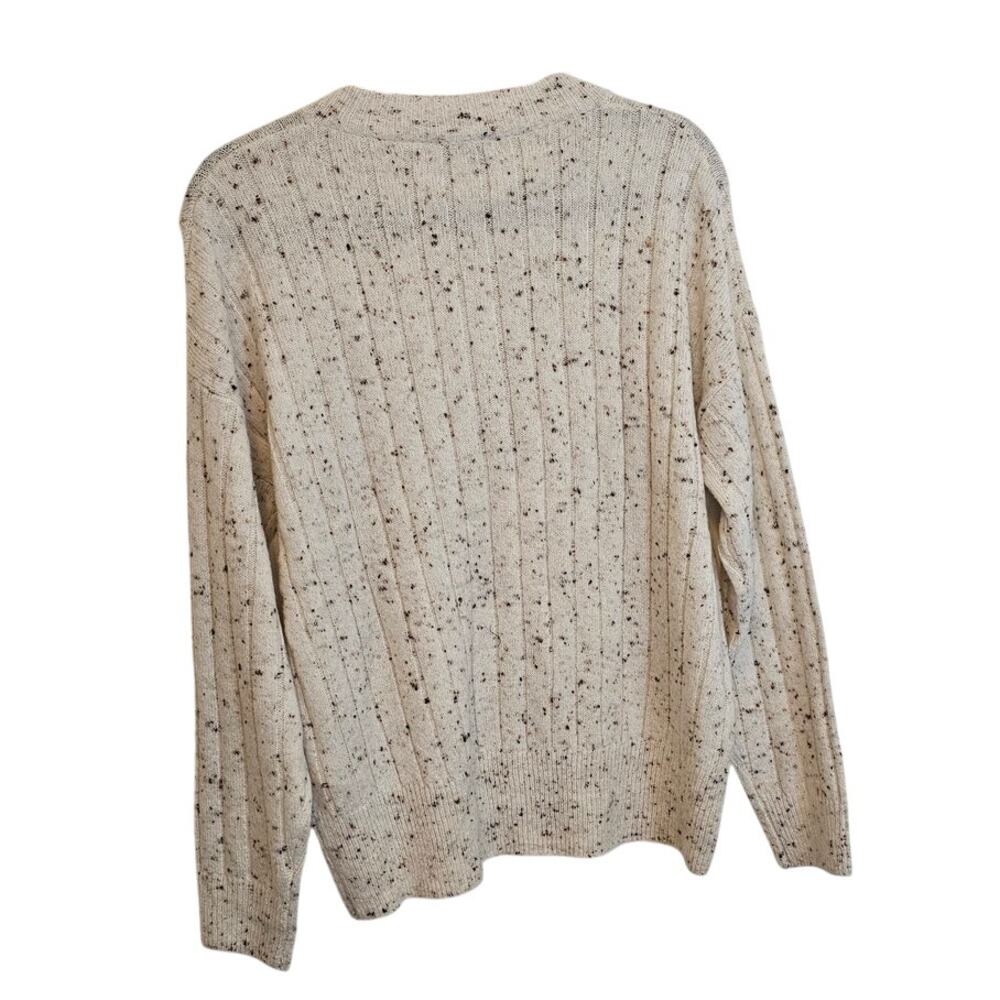 NWT Madewell Donegal Bowden Henley Sweater – Size M – Donegal Snow - Picture 3 of 5